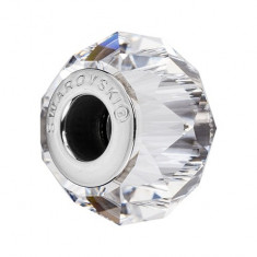 Accesoriu bratara, Charm Swarovski Briolette Crystal + CADOU Laveta profesionala pentru curatat bijuteriile din argint + Cutie Cadou foto
