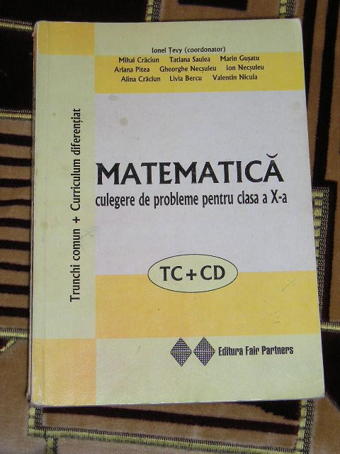 myh 33s - I Tevy - Craciun - Culegere matematica - clasa 10 - ed 2005