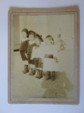 Fotografie pe carton 125 x 95 mm aproximativ 1900, Romania 1900 - 1950, Sepia, Portrete