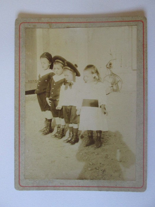 Fotografie pe carton 125 x 95 mm aproximativ 1900
