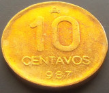Cumpara ieftin Moneda 10 CENTAVOS - ARGENTINA, anul 1987 * cod 3492, America Centrala si de Sud
