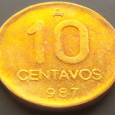 Moneda 10 CENTAVOS - ARGENTINA, anul 1987 * cod 3492
