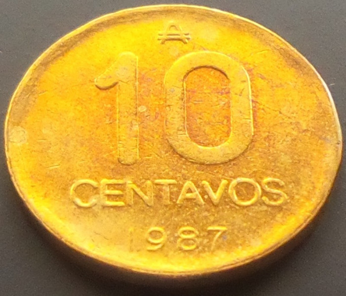 Moneda 10 CENTAVOS - ARGENTINA, anul 1987 * cod 3492