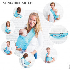 Sling bebe Unlimited 7 in 1 Minimonkey Turcoaz foto