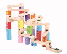 Marble Run din lemn foto