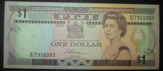 Fiji : 1 dollar ND ( 1987 ) . UNC ( bancnota necirculata ) foto