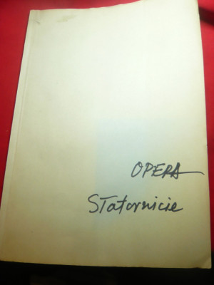 Doru Popovici - Opera- Statornicie-- 1988-1989 -Partitura ,63 pag foto