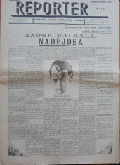 Ziarul Reporter , Dir. N. D. Cocea , nr. 36 / 1937 , scriu Calugaru , D. Trost foto