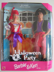 Barbie $ Ken &amp;quot;Halloween Party&amp;quot; Doll-Papusa Gift-Cadou Set Special Edition - 1998 foto