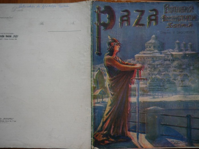 Revista Paza politieneasca , administrativa , nr. 13 - 14 , 1923 , deosebita