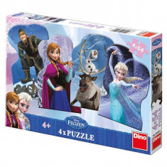 Puzzle 4 in 1 - Frozen - Regatul de Gheata (54 piese) foto