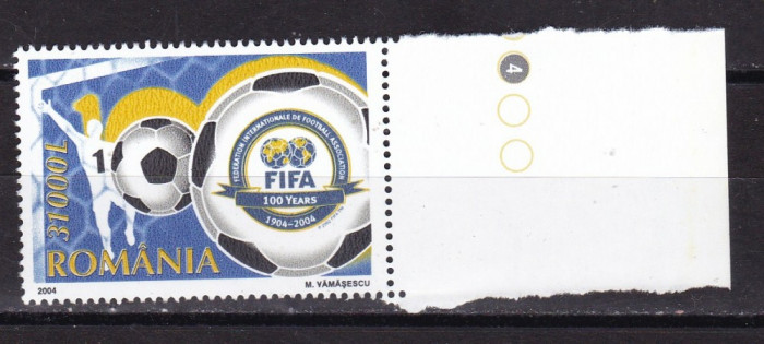 Romania 2004 sport fotbal aniv. FIFA LP 1647 MNH w54