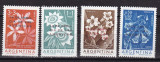 Argentina 1961 flori MI 774-777 supratipar MNH w54, Nestampilat