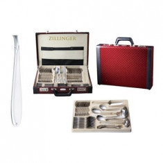 Set tacamuri din inox 72 piese, diplomat Silver Zillinger, ZL-852 Minerva foto