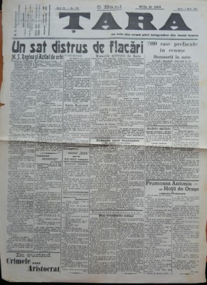 Ziarul Tara , Director Papamihalopol , 9 numere , anii 1905 si 1907 , interesant foto