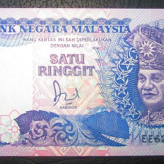 Malaezia : 1 ringgit ND (1986 - 1989 ) . UNC (bancnota necirculata )