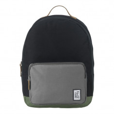 Rucsac The Pack Society, negru si verde foto