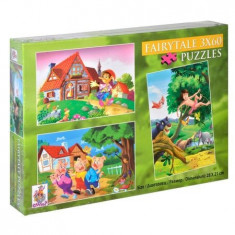 Puzzle 3 in 1 - Cartea Junglei, Pinochio, Cei 3 purcelusi foto