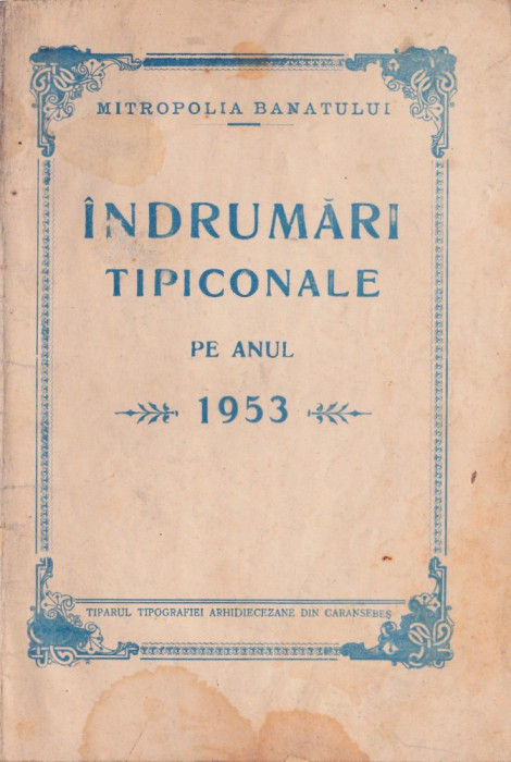 &Icirc;ndrumări tipiconale 1953