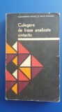 Myh 523s - CULEGERE DE FRAZE ANALIZATE SINTACTIC - A NOVAC - I COLEASA - ED 1973