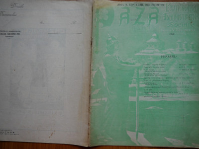 Revista Paza politieneasca , administrativa , nr. 24 - 25 , 1940 , deosebita foto
