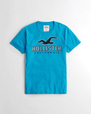 Tricou Hollister turquoise mas L-Lichidare stoc!! foto