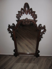 Oglinda din lemn masiv 126x 77 cm foto