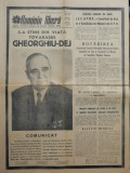Ziarul Romania Libera , 20 Martie 1965 ; Moartea lui Gheorghe Gheorghiu Dej