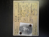 Carte de identitate pentru calatorii CFR 1942