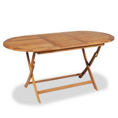 Masa pentru exterior din lemn de tec, 160 x 80 x 75 cm foto