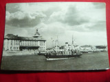 Ilustrata Galati - Vedere din Port- circulat 1958, Circulata, Fotografie