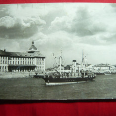 Ilustrata Galati - Vedere din Port- circulat 1958
