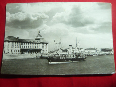 Ilustrata Galati - Vedere din Port- circulat 1958 foto