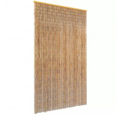 Perdea de u?a pentru insecte, bambus, 120x220 cm foto