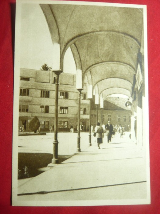 Ilustrata- Lugoj -Piata 23 August anii &#039;60 RPR