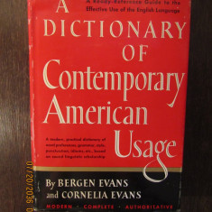 A dictionary of contemporary american usage - B. Evans