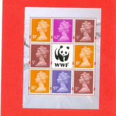 153-ANGLIA-MAREA BRITANIE-2010-WWF-Blat 354 cu timbrele mi 1569-1723-2946-2948