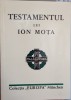 TESTAMENTUL LUI ION MOTA 1982 MUNCHEN RAZBOIUL CIVIL SPANIA MISCAREA LEGIONARA