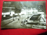 Ilustrata - Vedere din Galati- noaptea RPR circulat 1963, Circulata, Fotografie