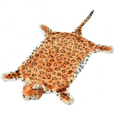 Covor leopard din plu? 139 cm, maro foto