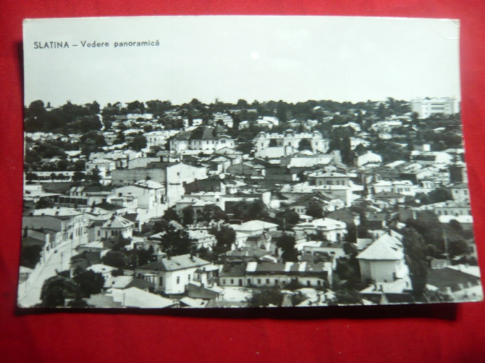 Ilustrata Slatina - Vedere Panoramica - RPR cca. 1965