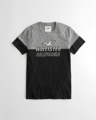 Tricou Hollister negru/gri mas L-Reducere finala!! foto