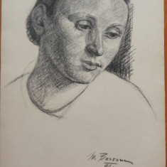 Minica Borsaru , 2 portrete , 1941 , carbune , 2 lucrari