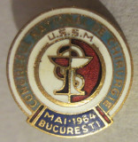 SV * INSIGNA RPR * CONGRESUL NATIONAL DE CHIRURGIE * Bucuresti * Mai 1964