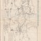 ROMANIA HARTA ITINERARIU OASTEA TUDOR VLADIMIRESCU BUCURESTI-ROMANIA DUPA 1918