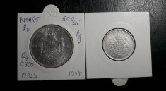 200 Lei 1942 si 500 Lei 1944 lot monede argint Romania! foto