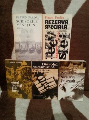 SCRISORILE VENETIENE/IMPERIALE/DIAVOLUL DE DUMINICA-PLATON PARDAU (5 VOL) foto