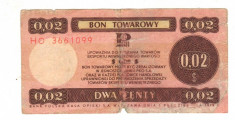 SV * Polonia LOT 0.02 + 0.50 DOLLAR 10 + 50 CENT / CENTOW 1979 bon de marfa foto