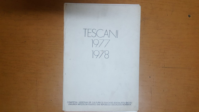 Tescani 1977-1978, Bacău 1979, Catalog