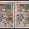AJMAN 1970 PICTURA JAPONEZA ( 2 colite dt. + ndt.) MNH